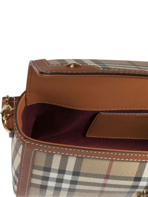 burberry logo plaque shoulder bag|Burberry Vintage Check logo.